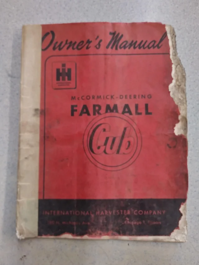 Farmall Cub Owner's Manual