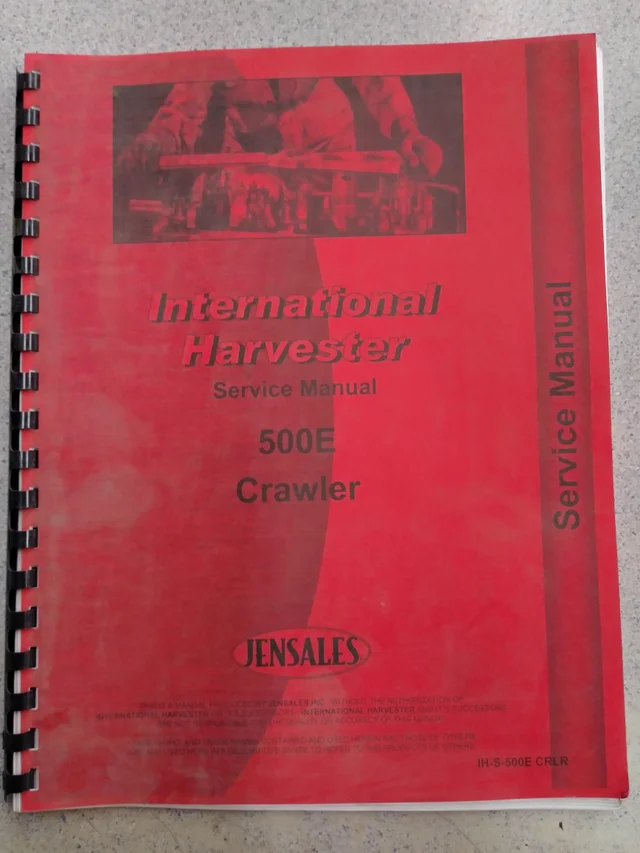 International 500E Crawler Service Manual