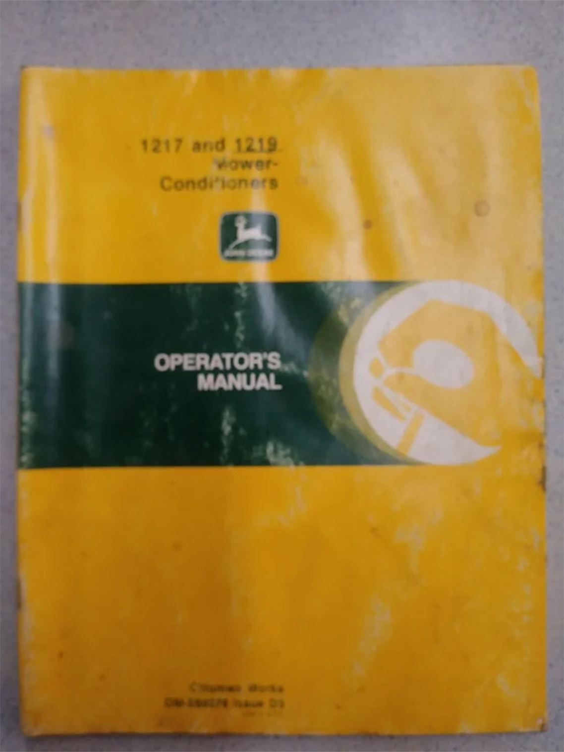 John Deere 1217 and 1219 Operator's Manual