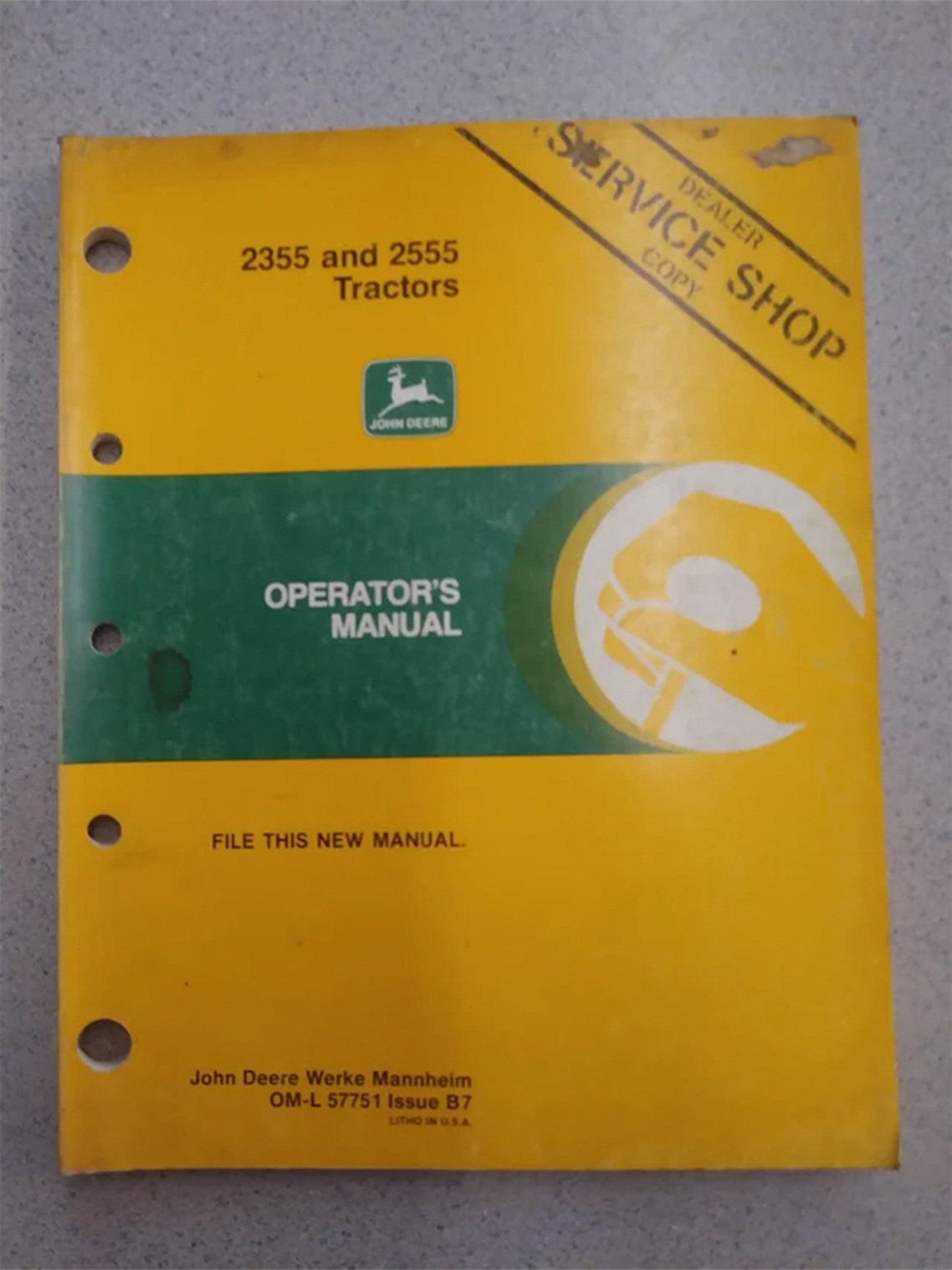 John Deere 2355 and 2555 Operator's Manual