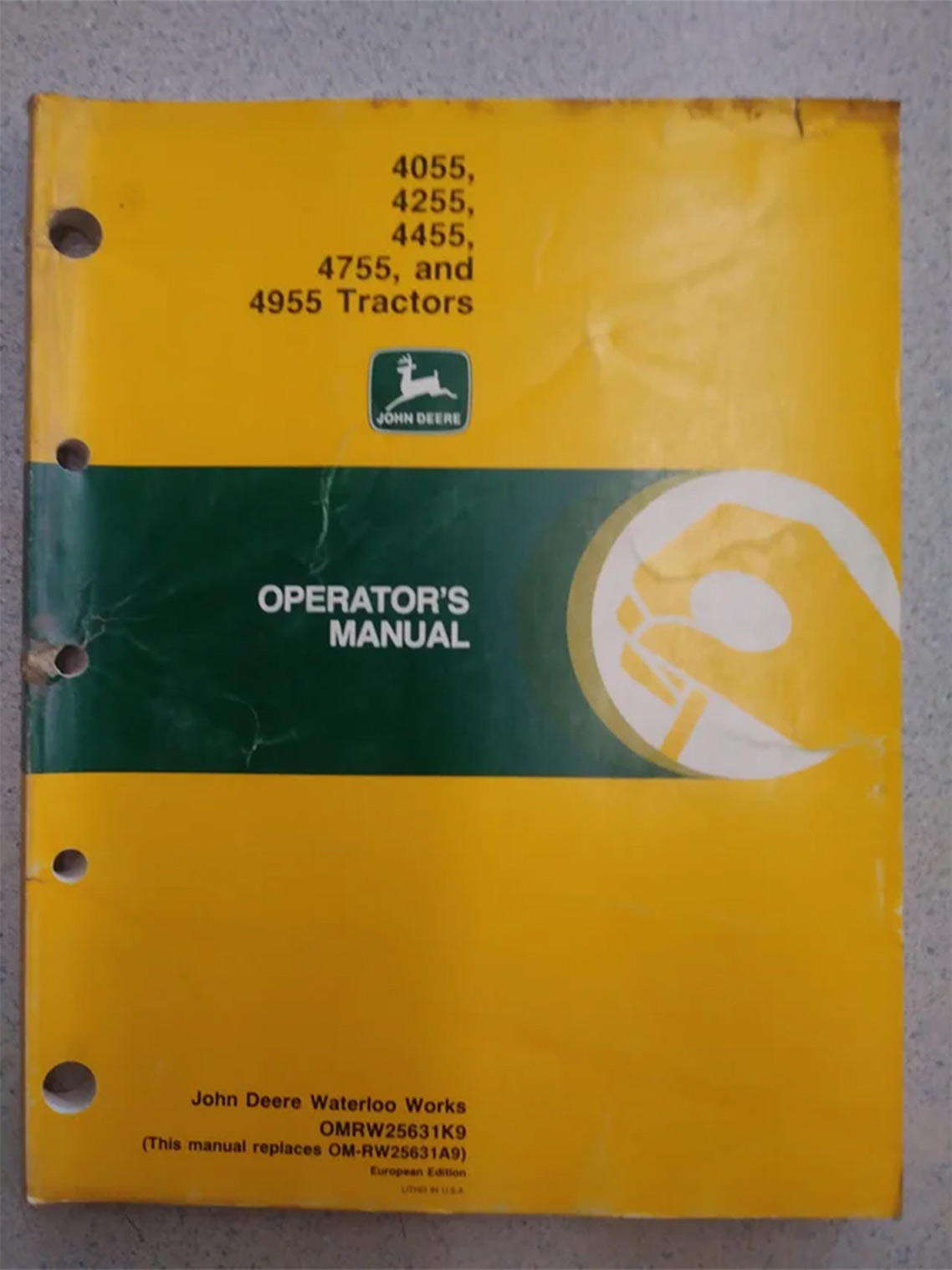 John Deere 4055, 4255, 4455, 4755 and 4955 Operator's Manual