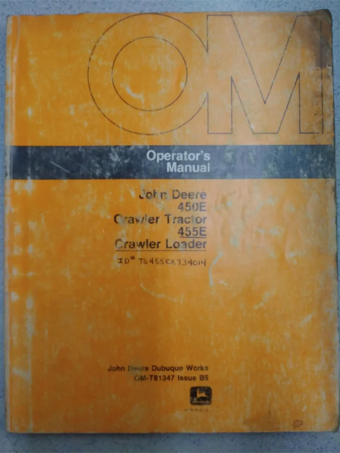 John Deere 450E and 455E Crawler Operator's Manual