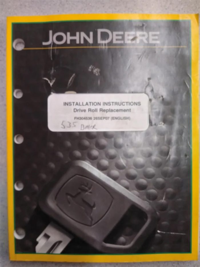 John Deere Model 535 Drive Roll Replacement Instructions