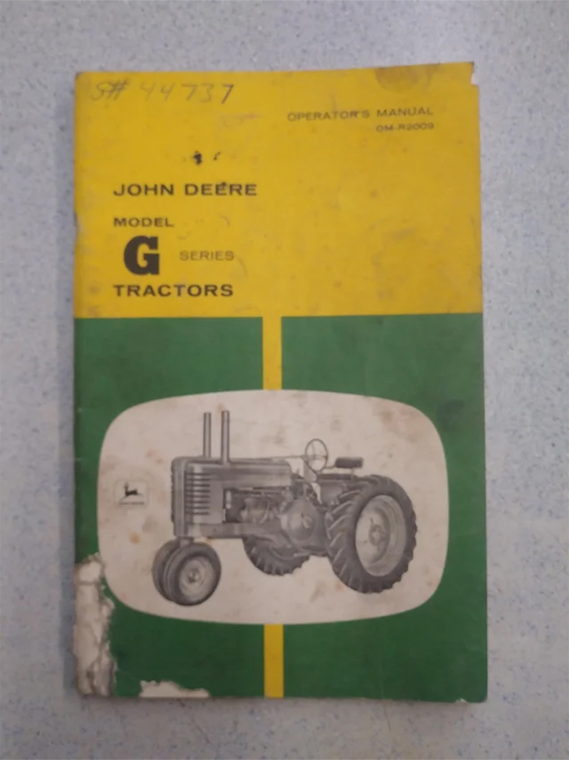 John Deere Model G Series Operator's Manual