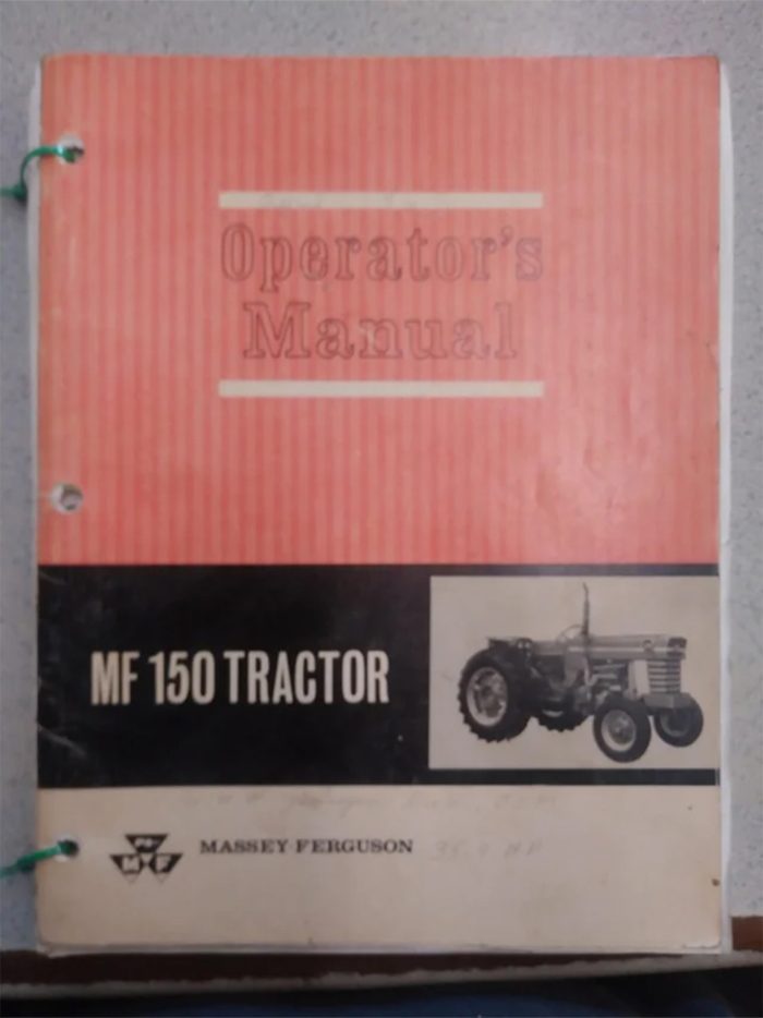 Massey Ferguson MF150 Operator's Manual