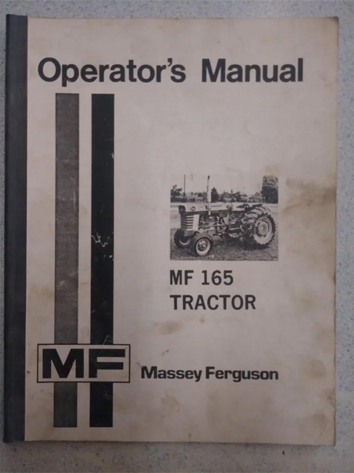 Massey Ferguson MF165 Operator's Manual
