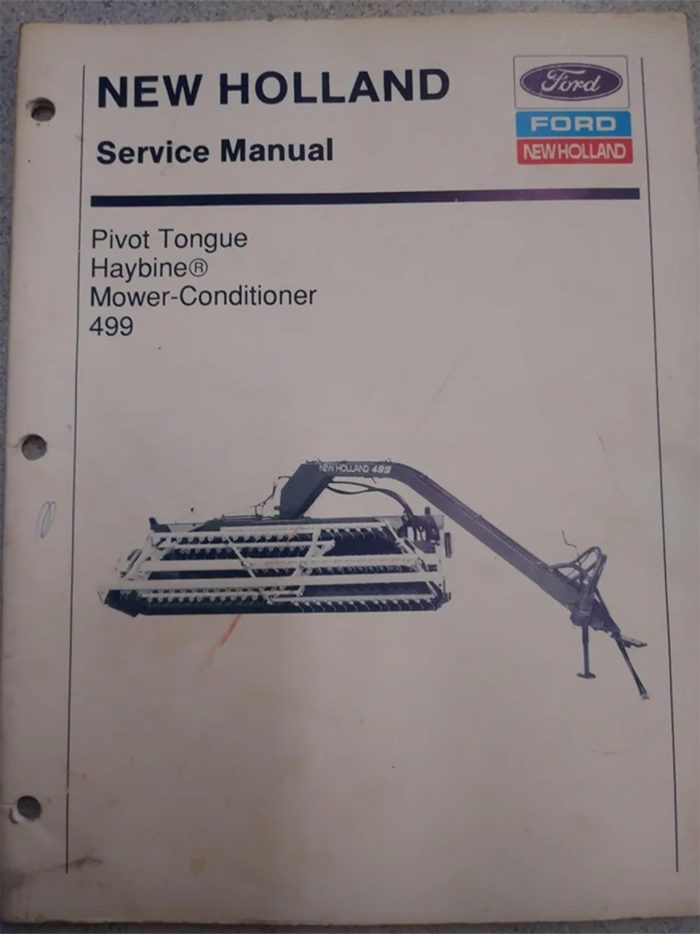 New Holland 499 Mower-Conditioner Service Manual