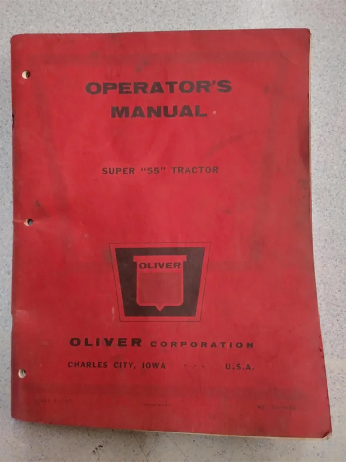 Oliver Super 55 Operator's Manual