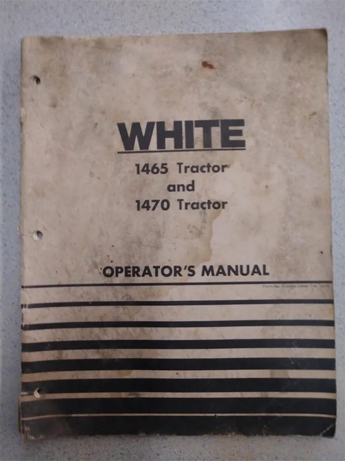 White 1465-1470 Operator's Manual